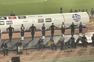 Με Βασίλη Σκουλά ξεκίνησε το σπουδαίο φιλικό Ελλάδας- Ιταλίας στο Παγκρήτιο(φωτο-vid)