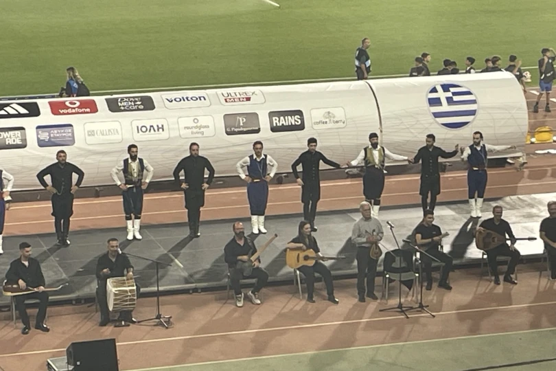 Με Βασίλη Σκουλά ξεκίνησε το σπουδαίο φιλικό Ελλάδας- Ιταλίας στο Παγκρήτιο(φωτο)