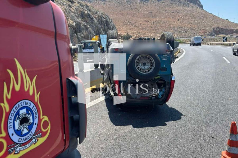 Τροχαίο στον ΒΟΑΚ: Τούμπαρε όχημα μετά από σύγκρουση στο Κακό Όρος – Απεγκλωβίστηκαν μόνοι τους οι επιβάτες (vid)