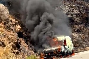 Φωτιά στη Μεσσαρά: Κάηκε αυτοκίνητο και σηκώθηκε ελικόπτερο – Πως ξεκίνησε η φωτιά στο Δήμο Γόρτυνας(vid)