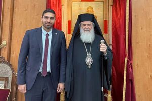 Συναντήσεις Κωνσταντίνου Κεφαλογιάννη με τον Πατριάρχη Ιεροσολύμων και την Πρέσβη της Ελλάδας στο Ισραήλ.