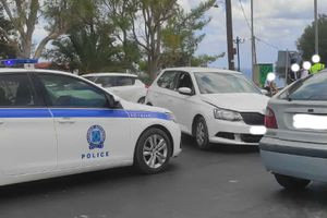 Τροχαίο στον ΒΟΑΚ στα Μεγάλα Χωραφια (φωτο)