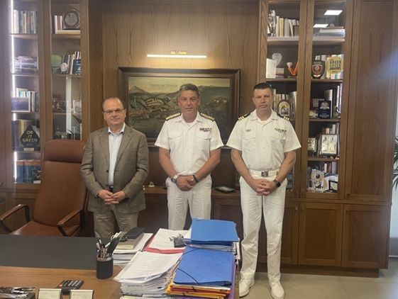 Η συνάντηση του Δημάρχου Ρεθύμνης με αξιωματούχους του Λιμενικού Σώματος