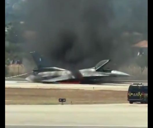 Αναγκαστική προσγείωση αεροσκάφους F-16 στη Ζάκυνθο – Καλά στην υγεία του ο χειριστής του