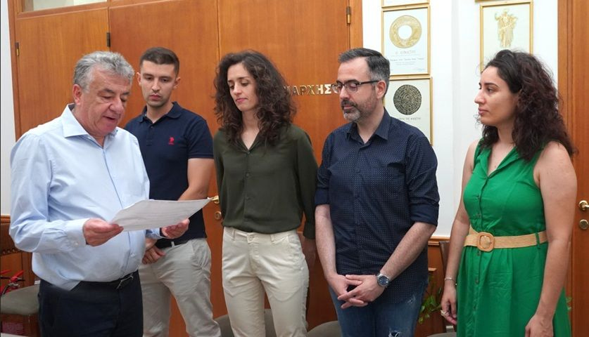 Ορκωμοσία 9 νέων υπαλλήλων στην Περιφέρεια Κρήτης