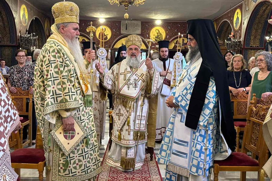 Ο Αρχιεπίσκοπος Κρήτης στην Καλαμαριά (φωτο)