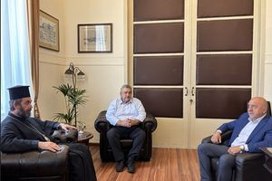 Συνάντηση Μητροπολίτη Λάμπης, Συβρίτου και Σφακίων με Αντιπεριφερειάρχη Χανίων