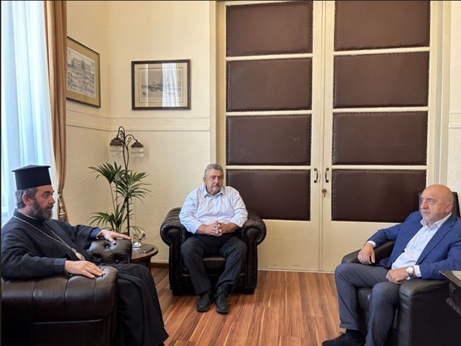 Συνάντηση Μητροπολίτη Λάμπης, Συβρίτου και Σφακίων με Αντιπεριφερειάρχη Χανίων