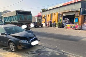 Πρωινό τροχαίο στο δρόμο προς το αεροδρόμιο Χανίων (φωτογραφίες)