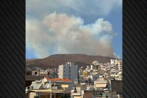 Φωτιά στην Περιφερειακή Αιγάλεω: Ήχησε 112 για Αφαία και Άνω Δάσος Χαϊδαρίου – 9 εναέρια στη μάχη