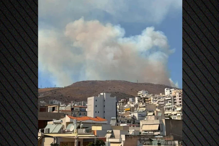 Φωτιά στην Περιφερειακή Αιγάλεω: Ήχησε 112 για Αφαία και Άνω Δάσος Χαϊδαρίου – 9 εναέρια στη μάχη