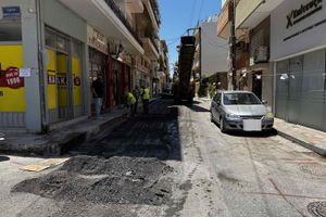 Ηράκλειο: Ξεκίνησαν οι ασφαλτοστρώσεις στην οδό Γιαμαλάκη