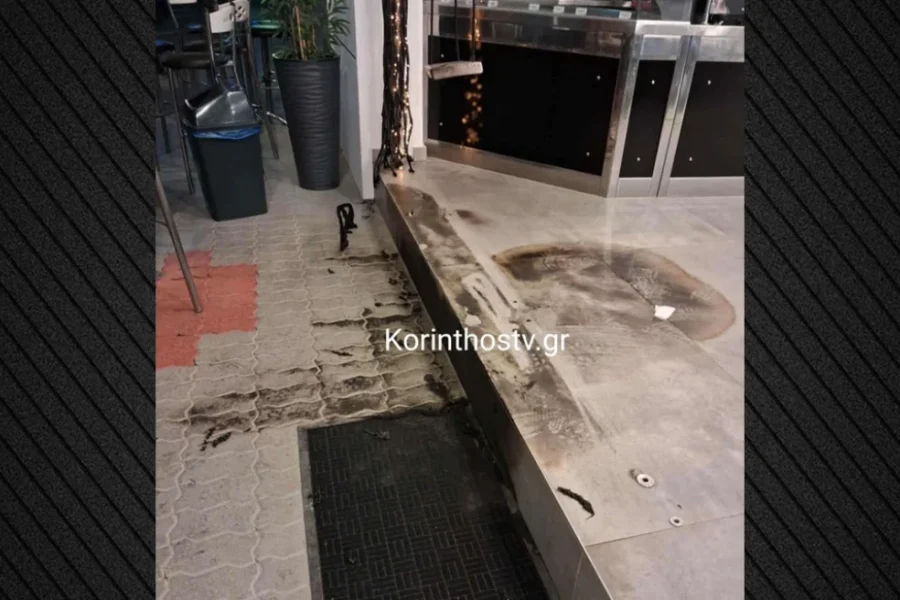 Κουκουλοφόροι έριξαν βενζίνη και έβαλαν φωτιά σε καφετέρια στη Νεμέα