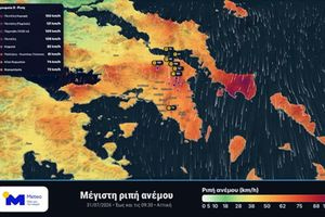 ΜΕΤΕΟ: Θυελλώδεις βοριάδες “μαστιγώνουν” το λεκανοπέδιο