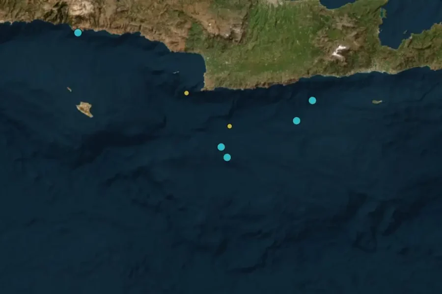 Νέα σεισμική δόνηση νότια της Κρήτης
