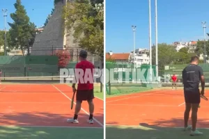 Άδωνις Γεωργιάδης και Στέφανος Κασσελάκης μαζί για τένις – Σε εξαιρετική φόρμα και οι δύο