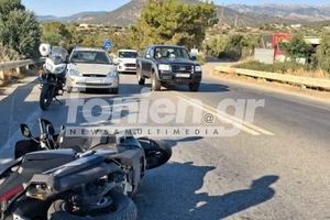 Στο νοσοκομείο μοτοσικλετιστής μετά από τροχαίο στον ΒΟΑΚ Αγίου Νικολάου