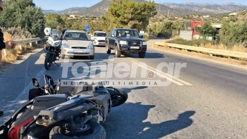 Στο νοσοκομείο μοτοσικλετιστής μετά από τροχαίο στον ΒΟΑΚ Αγίου Νικολάου