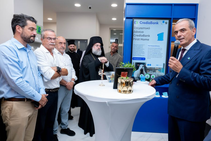 Εγκαινιάστηκε το ανανεωμένο κατάστημα Νέας Εμπειρίας της CrediaBank στα Χανιά