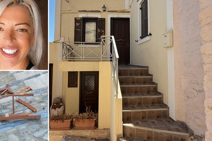 Το σπίτι όπου έγινε η φονική επίθεση στη διασώστρια του ΕΚΑΒ στη Σύρο και η καρέκλα που πέταξε ο 41χρονος: Η ΕΛΑΣ εξετάζει καρέ-καρέ τα βίντεο