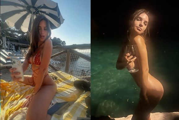 Έμιλι Ραταϊκόφσκι: Οι «καυτές» λήψεις με μικροσκοπικό μπικίνι από τις διακοπές της στη χώρα μας
