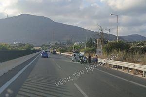 Τροχαίο στο Ηράκλειο: Σύγκρουση δύο οχημάτων