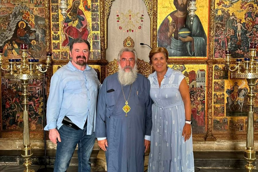 Τον Αρχιεπίσκοπο Κρήτης επισκέφθηκε η πρόεδρος της Παγκρητικής Αμερικής