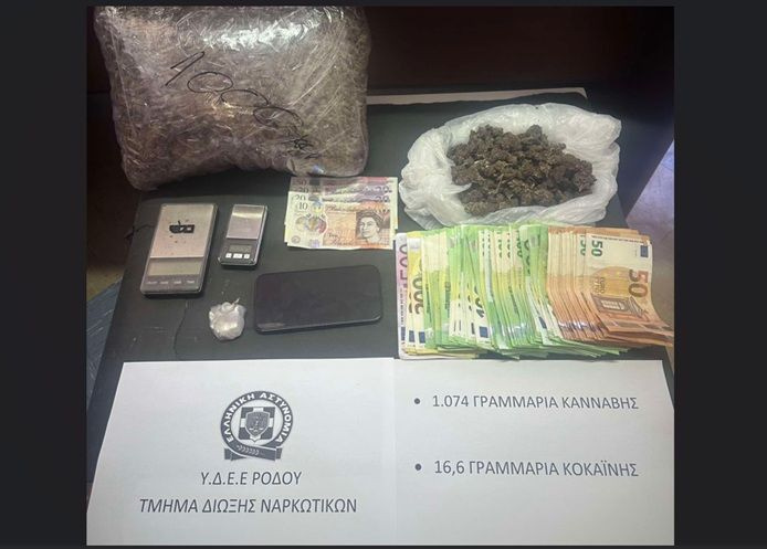 Ρόδος: Συνελήφθη 24χρονος για διακίνηση ναρκωτικών