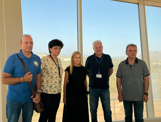 Επίσκεψη της Σέβης Βολουδάκη στο νέο Πύργο Ελέγχου του αεροδρομίου Χανίων «Ιωάννης Δασκαλογιάννης»