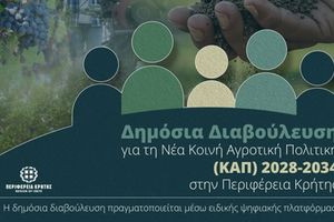 Δημόσια Διαβούλευση για τη Νέα Κοινή Αγροτική Πολιτική 2028-2034 στην Περιφέρεια Κρήτης