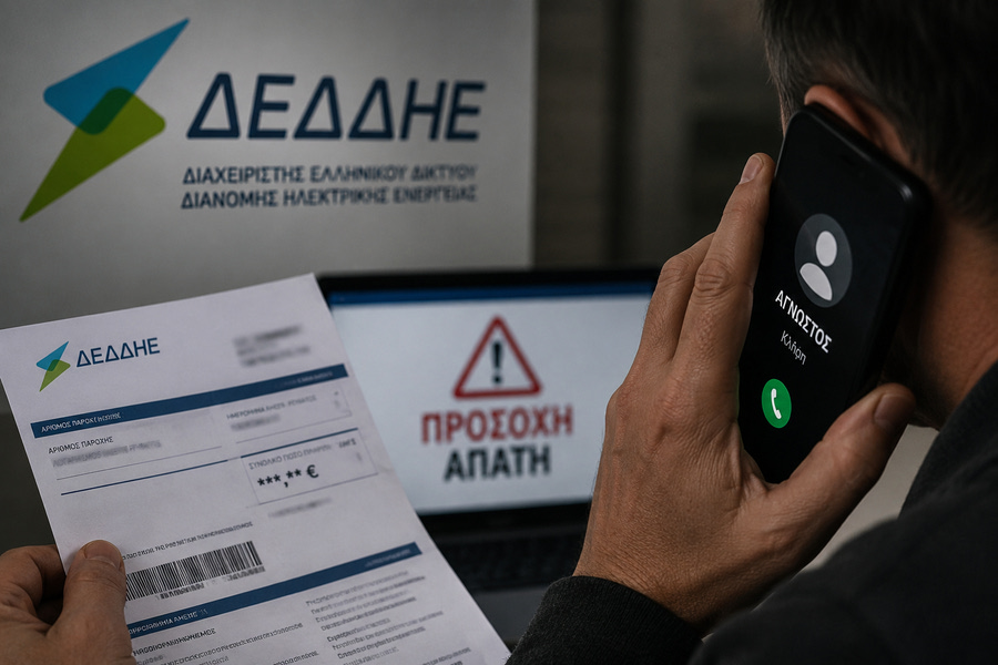 Συναγερμός στο Ηράκλειο για νέες απάτες με «βιτρίνα» τον ΔΕΔΔΗΕ