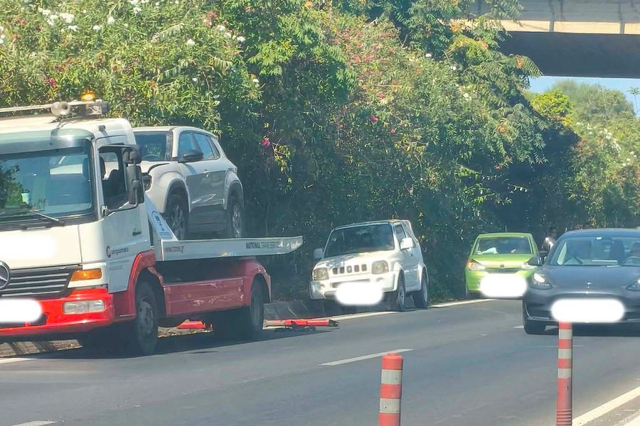 Καραμπόλα τριών οχημάτων στον ΒΟΑΚ κάτω από τη γέφυρα του Δαράτσου