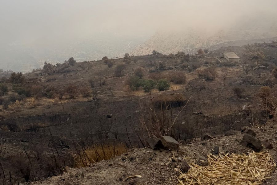 Στα πυρόπληκτα χωριά του Δήμου Αγίου Βασιλείου ο Μανόλης Χνάρης