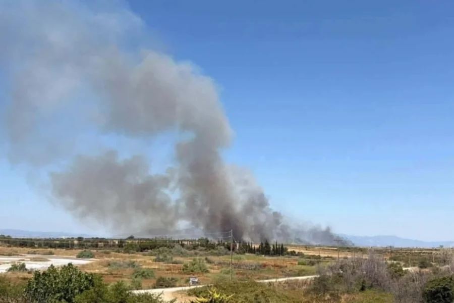 Πυρκαγιά στον Ίμερο Ροδόπης- Ήχησε το 112 για εκκένωση δύο περιοχών