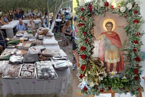 Με φανουρόπιτες και πλήθος πιστών η γιορτή του Αγίου Φανουρίου στο Ηράκλειο – Δείτε φωτογραφίες