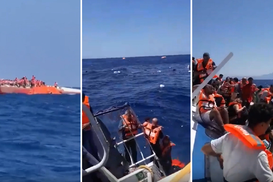 Τραγωδία στην κατεχόμενη Κερύνεια: Συγκλονιστικό βίντεο μέσα απο το καταμαράν λίγο πριν βυθιστεί