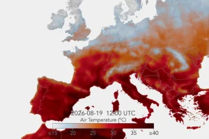 Το timelapse της NASA από την επέλαση του καύσωνα στην Ευρώπη: Πέντε κύματα ζέστης και θερμοκρασίες άνω των 40°C