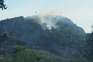 Οριοθετήθηκε η φωτιά στον Προφήτη Ηλία Σαλαμίνας