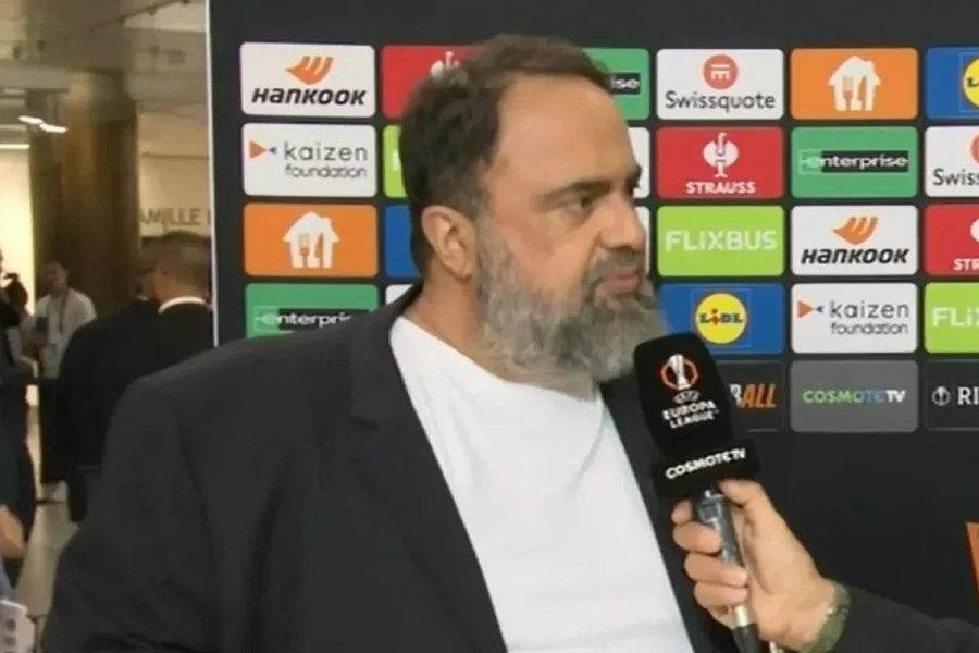 Βαγγέλης Μαρινάκης: “Πάμε να πάρουμε το Europa League, ο Ολυμπιακός δεν μπορεί να παίζει με γιόμες και σέντρες”
