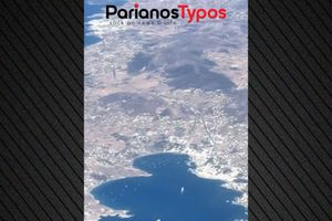 Θλιβερές εικόνες: Πλάνα από αεροπλάνο πάνω από την Πάρο δείχνουν τις καμένες εκτάσεις, δείτε βίντεο