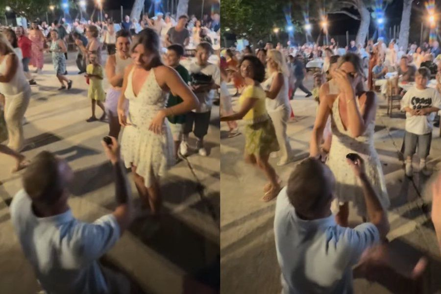 Της έκανε πρόταση γάμου σε πανηγύρι – Το βίντεο που έχει γίνει viral στα social media