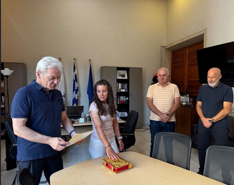 Ορκωμοσία νέας μόνιμης υπαλλήλου στο Δήμο Ηρακλείου