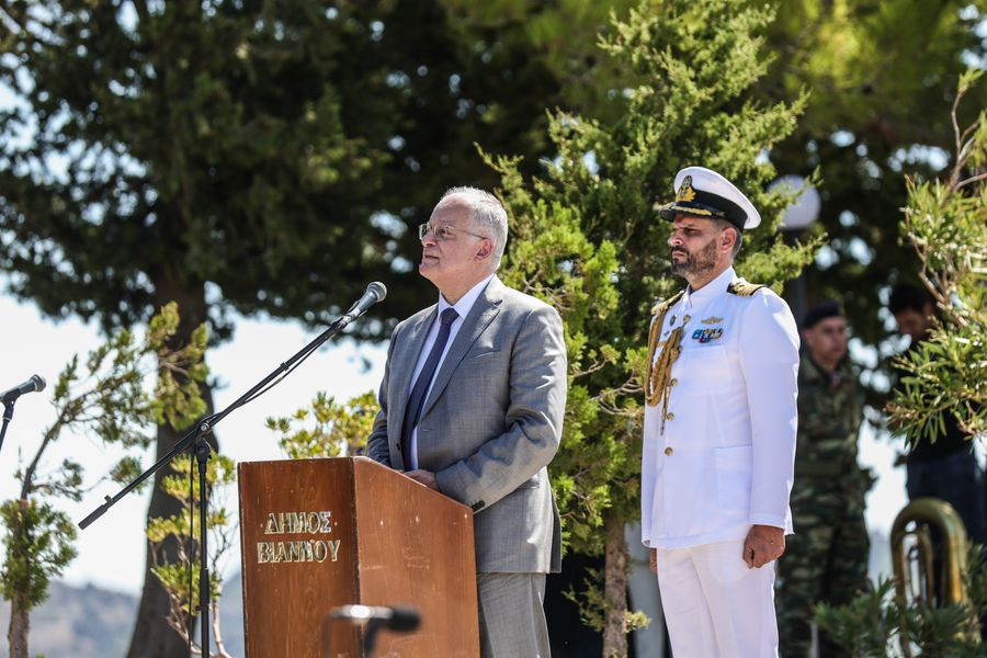 Κων. Τασούλας από τη Βιάννο: «Να μην ξεχνάμε εκείνα τα εγκλήματα, για να μην επαναληφθούν»