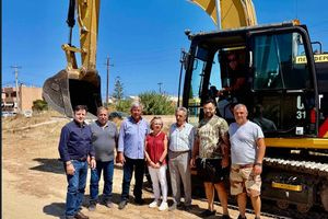 Αυτοψία Αντιπεριφερειάρχη Ηρακλείου σε έργα καθαρισμών και αντιπλημμυρικών παρεμβάσεων σε Καρτερό και Γούρνες