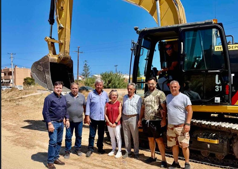Αυτοψία Αντιπεριφερειάρχη Ηρακλείου σε έργα καθαρισμών και αντιπλημμυρικών παρεμβάσεων σε Καρτερό και Γούρνες