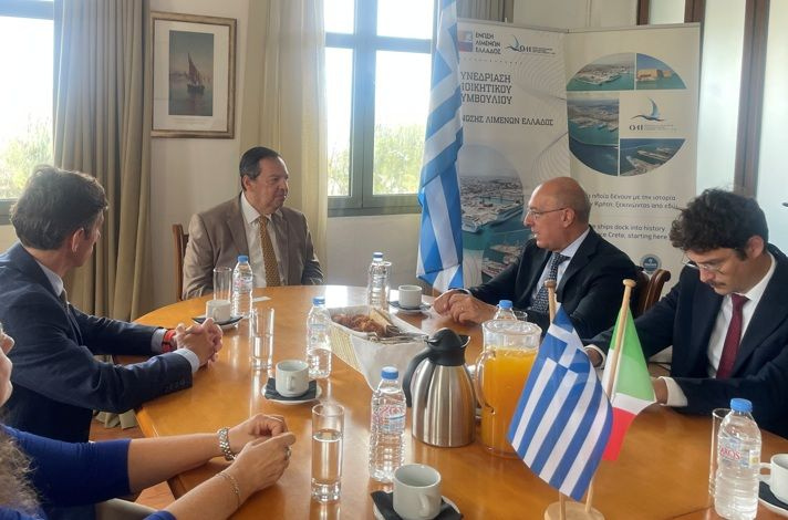 Εθιμοτυπική επίσκεψη του Πρέσβη της Ιταλίας στον Οργανισμό Λιμένος Ηρακλείου