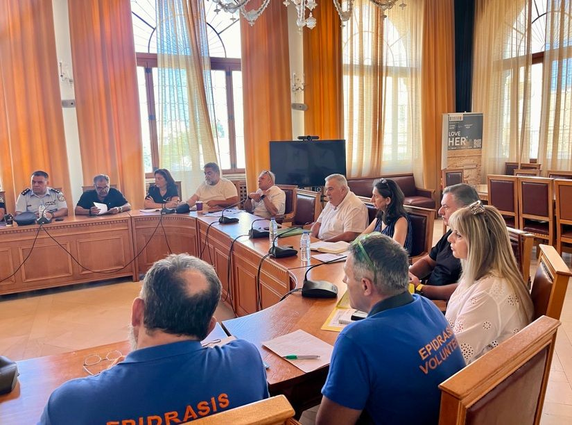 Σύσκεψη πολιτικής προστασίας για την αντιμετώπιση πλημμυρικών φαινομένων από το Δήμο Ηρακλείου