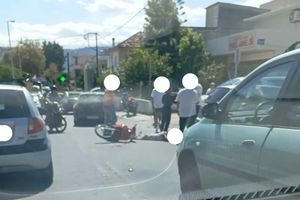 Στο νοσοκομείο μοτοσικλετιστής μετά από ατύχημα στη λεωφόρο Σούδας