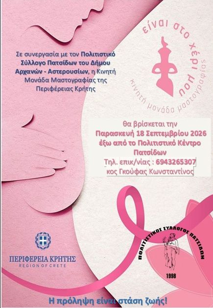 Η κινητή μονάδα μαστογραφίας στις Πατσίδες