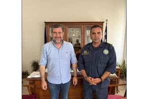 Συνάντηση Αντιπεριφερειάρχη Λασιθίου με το νέο Διοικητή του Λιμεναρχείου Σητείας